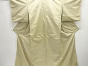 アンティーク　霞模様織出し手織り節紬着物